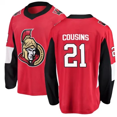 Breakaway Nick Cousins Red Ottawa Senators Home Jersey - Men's